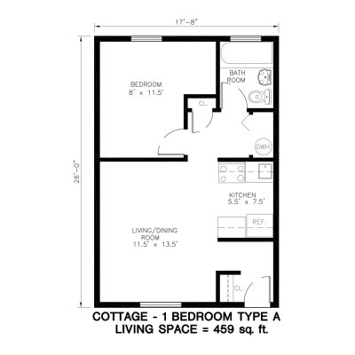 COTTAGE 1 BEDROOM TYPE A